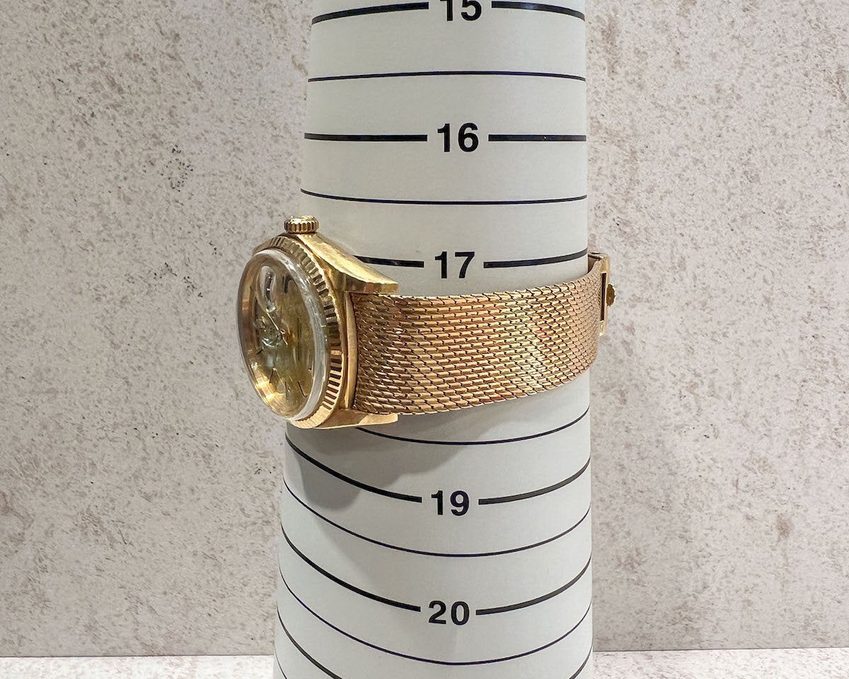 ROLEX Day-Date Prototype 1803 · 18KYG Experimental Dial & Integrated Gold Mesh Bracelet · Museum-Grade Curatorial Piece