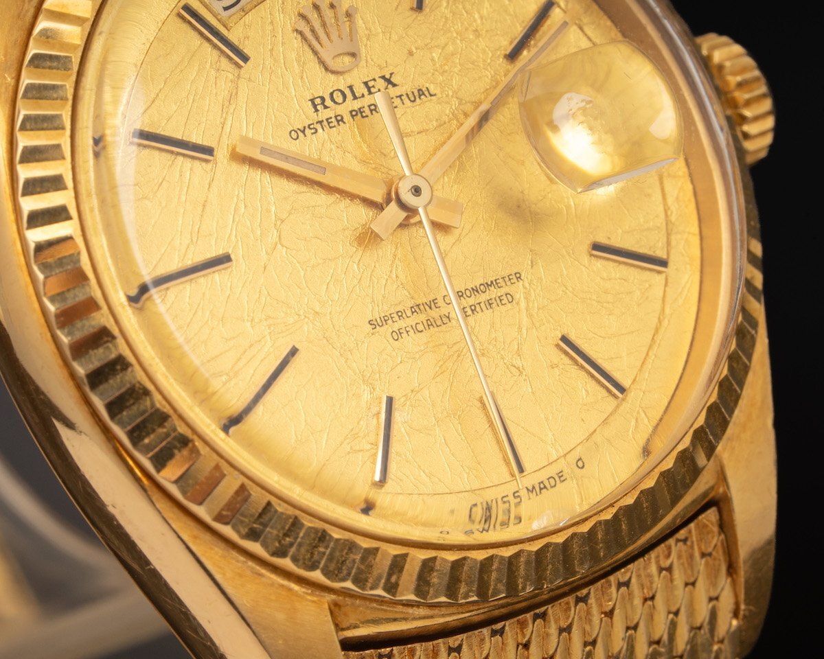 ROLEX Day-Date Prototype 1803 · 18KYG Experimental Dial & Integrated Gold Mesh Bracelet · Museum-Grade Curatorial Piece
