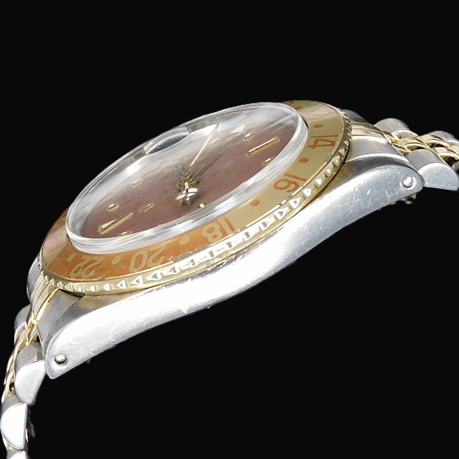 Rolex GMT-Master 1675/3 Root Beer · 1970 Matte Brown Nipple Dial · 14K/SS Two-Tone Jubilee 62523 · Cal.1575 · Excellent Vintage (A Grade)