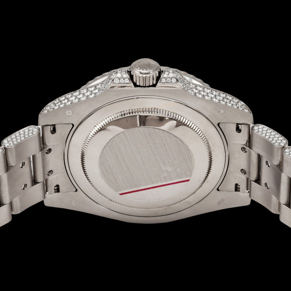 Rolex GMT-Master II 116769TBR Full Baguette Diamond 18KWG • Factory Set • World Limited 50pcs • Ultra-Rare Collector Grade A