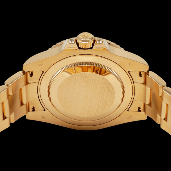 Rolex GMT-Master II 116758SARU Sapphire Ruby SARU Pavé Diamond 18K Yellow Gold Champagne Dial Luxury Men’s Watch