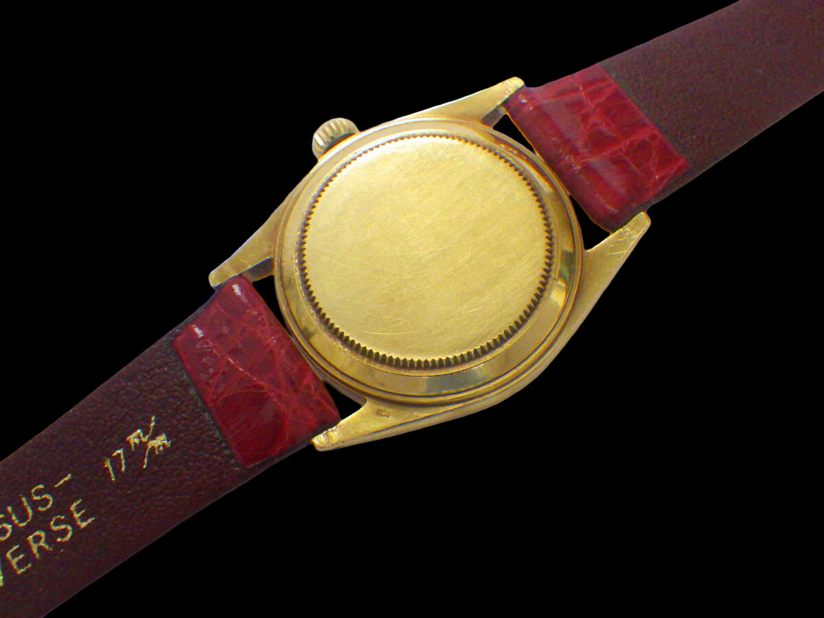 ROLEX Oyster Perpetual Date Ref. 6627 – 18K Yellow Gold Mid-1950s Automatic · Rare Boys-Size Vintage Ace Grade