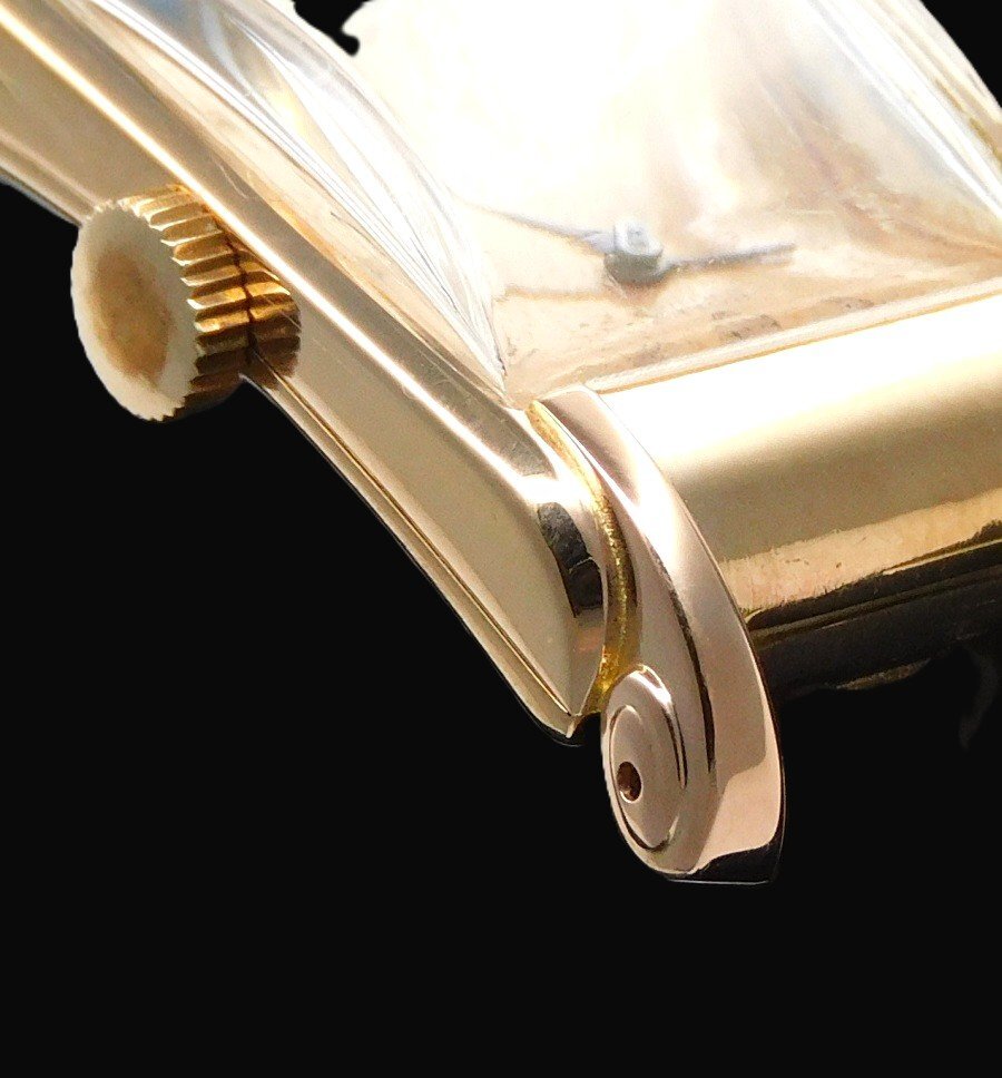 ROLEX Prince Chronometer Ref.3937 — 9K Red Gold Railway Case Cabriole Lugs · 1940s Art Deco Icon · Certified Chronometer Dial