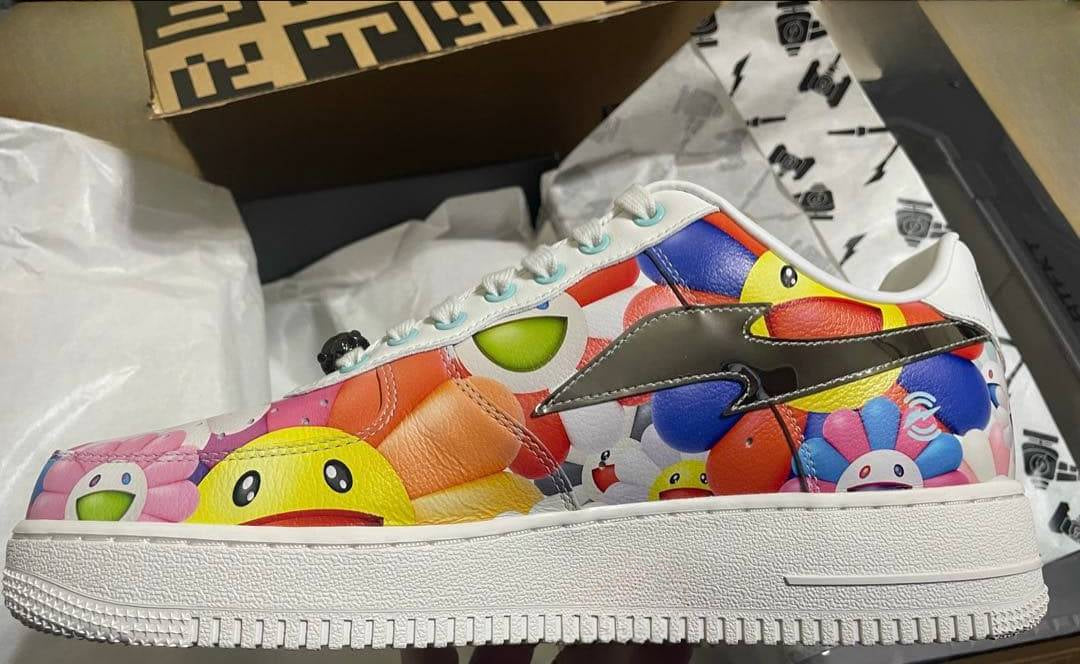 RTFKT x Nike Air Force 1 Murakami Drip 27.5cm Rare NFT Collaboration Sneakers Takashi Murakami AF1