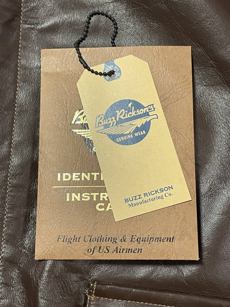 Rare Buzz Rickson’s BR80355 A-2 Knock Out Dropper Horsehide Pin Up Flight Jacket Size 38