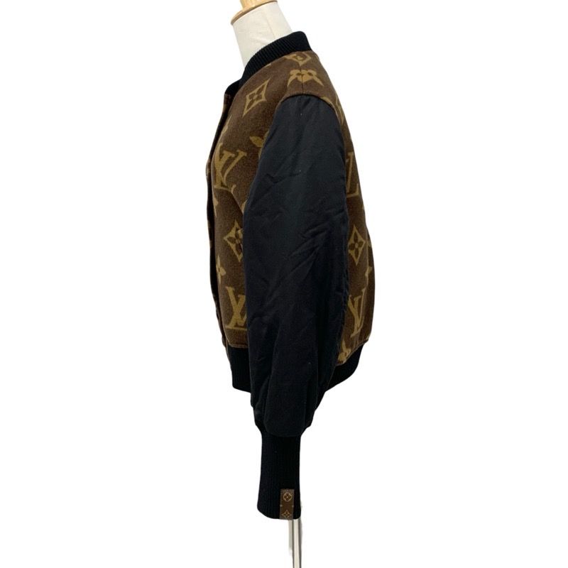 Rare Louis Vuitton LV Monogram Wool Jacquard Varsity Bomber Jacket Blouson