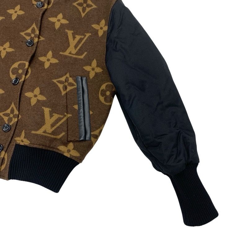 Rare Louis Vuitton LV Monogram Wool Jacquard Varsity Bomber Jacket Blouson