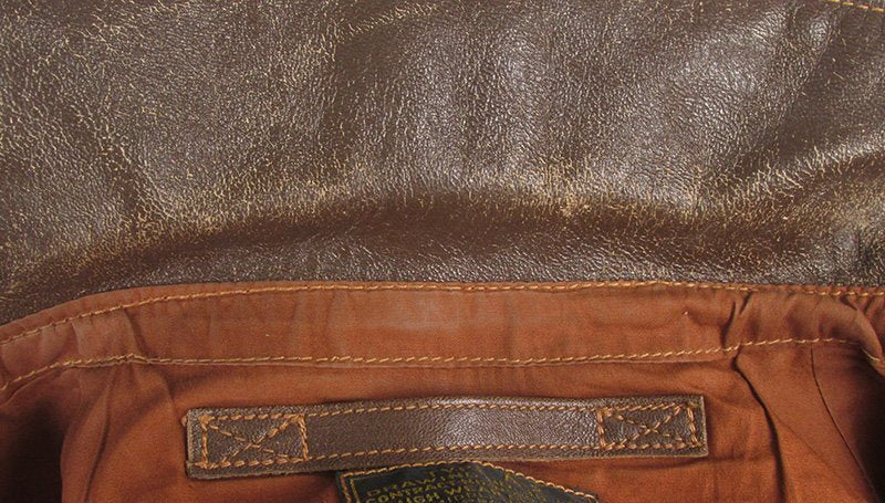 Real McCoy A2 Wild Children Distressed Leather Flight Jacket Size 38 Pin Up Art Custom