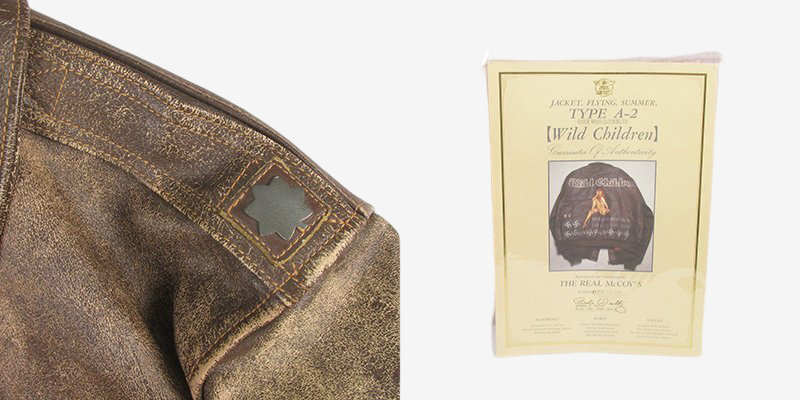Real McCoy A2 Wild Children Distressed Leather Flight Jacket Size 38 Pin Up Art Custom