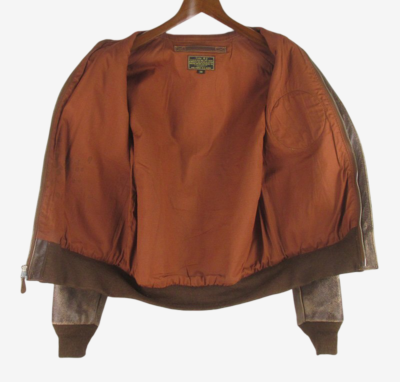 Toys McCoy A-2 Mighty Eighth 25th Anniversary Jacket TMJ2123 Rough Wear Seal Brown Pinup Art Flight Jacket Size 40