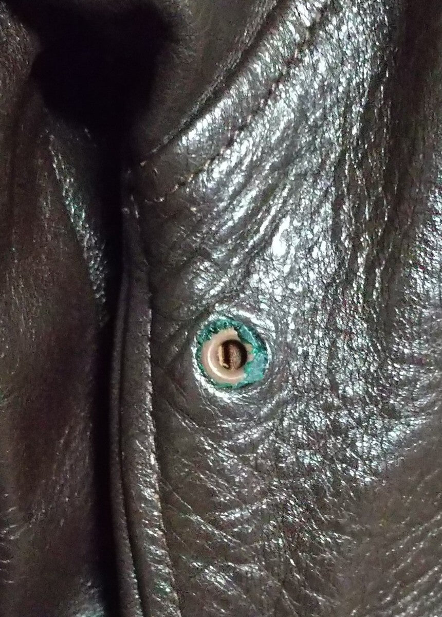 Real McCoy’s A-2 ACES HIGH Limited 60 Horsehide Flight Jacket Rough Wear Custom Art Bud Anderson Chuck Yeager Size 34
