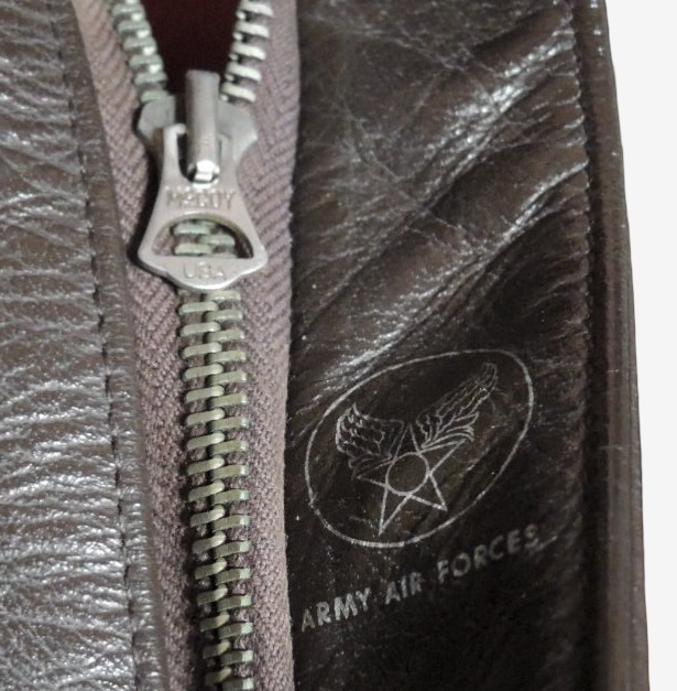 Real McCoy’s A-2 Tough Birds Flight Jacket Size 40 Custom King Limited 30 Horsehide Back Paint Red Silk Lining