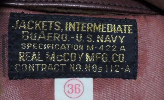 Real McCoy’s M-422A Flight Jacket Goat Skin “Queen of the Pirates” Hand Painted VT-2 US Navy One-Off Rare Size 36