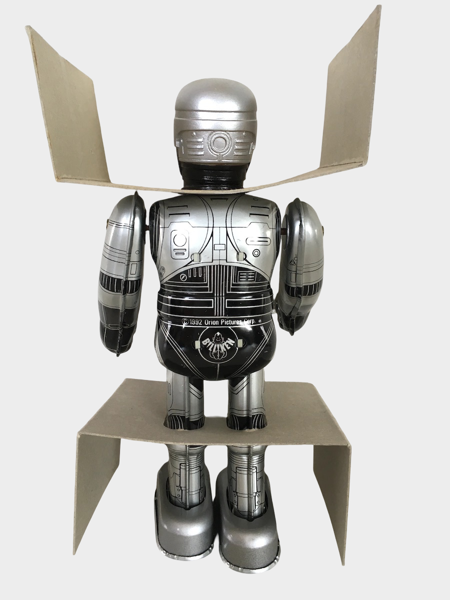 RoboCop 3 Tin Walking Robot — Japanese Mechanical Tin Toy