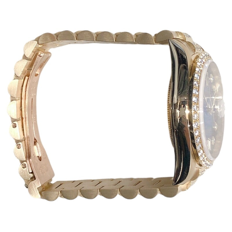 Rolex Day-Date 18348A Blue Gradient Dial K18YG – Factory Diamond Bezel & Lugs – Luxury Grade LX – Men’s Automatic