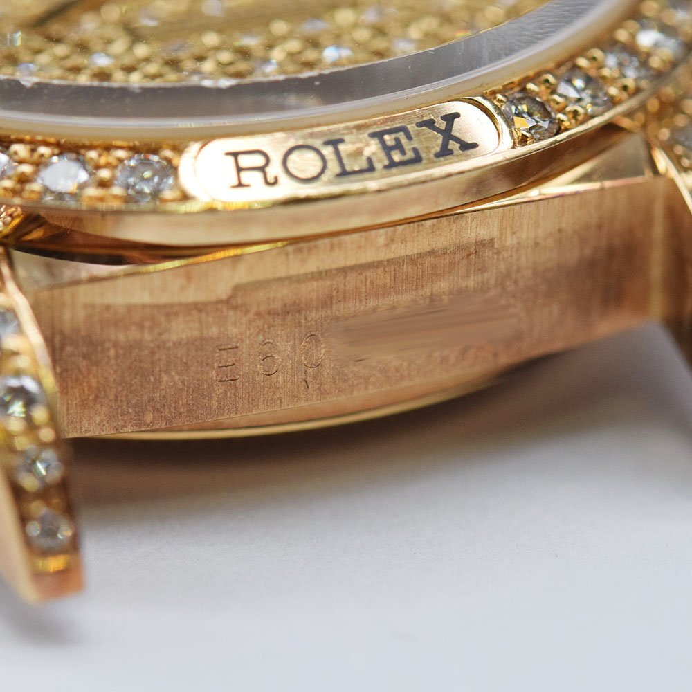 Rolex Day-Date 36 Ref.18138 – Factory Diamond Pave Dial, Diamond Bezel & Diamond President Bracelet – 18K Yellow Gold – 1991 E-Serial