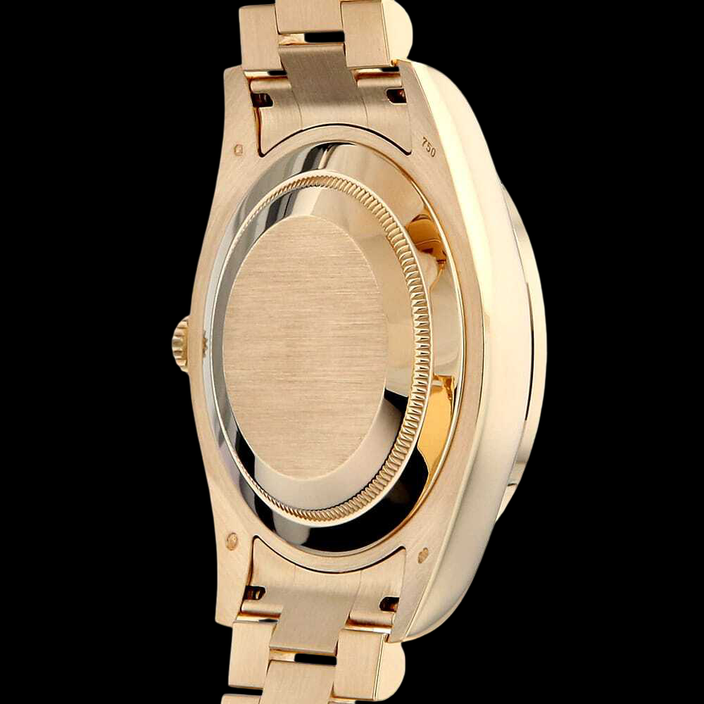 Rolex Day-Date 218348A 18K Yellow Gold Champagne Dial 8P Diamond 2P Baguette Bezel Luxury President Watch