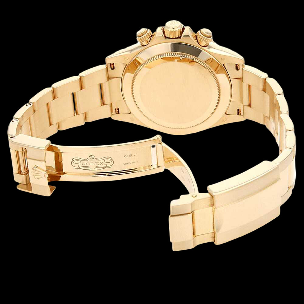 Rolex Daytona 116528NG 18K Yellow Gold • White Mother-of-Pearl 8P Diamond Dial • Full Set • Prestige Luxury Chronograph (Collector Grade)