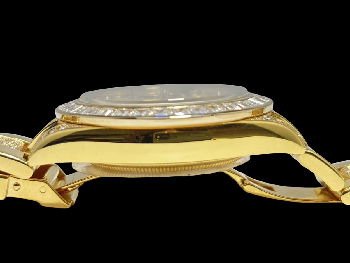 Rolex Daytona 116528Y Tiger-Eye Diamond Edition · 18K YG · Factory Dial Base w/ Luxury Custom Diamond Bezel & Bracelet · Collector Condition SA