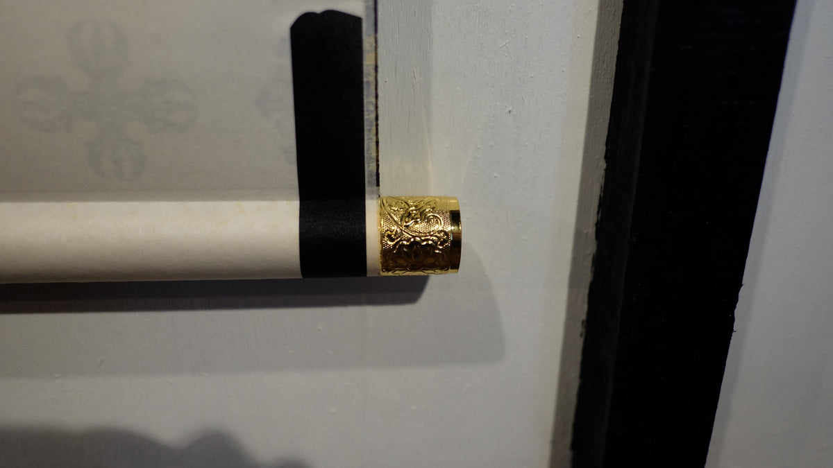 Vintage Japanese Buddhist Kakejiku Scroll, Buddha Bodhisattva Temple Art, Woodblock-Style Print, Zen Meditation Wall Decor