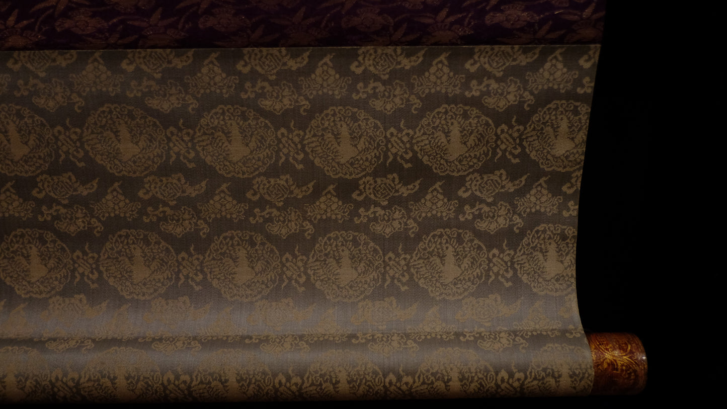 Antique Japanese Shakyamuni & 16 Arhats Scroll | Shaka Triad Jūroku Rakan Kakejiku | Edo–Meiji Buddhist Art