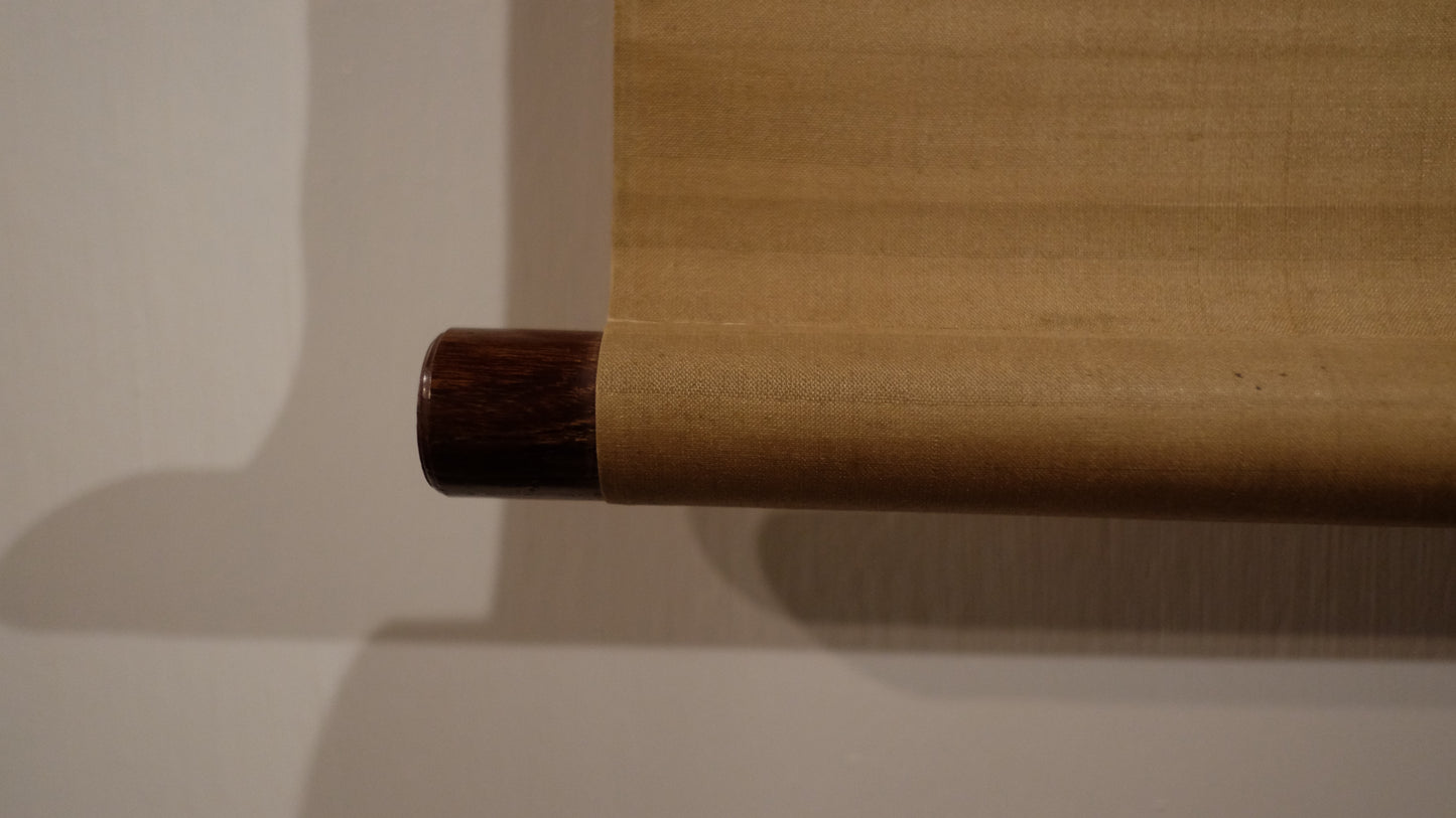 Attributed Kano Sasshin Edo Rakan Scroll, Japanese Arhat Buddhist Painting, Signed Kakejiku Zen Monk Art