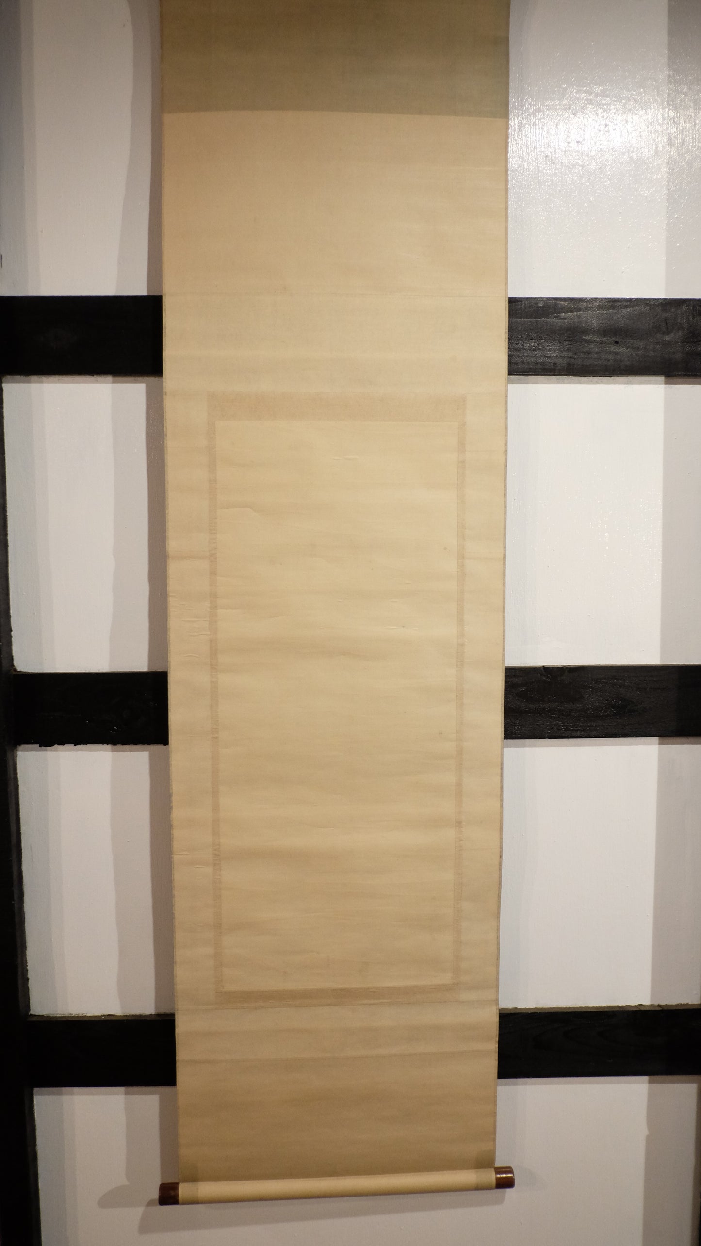Attributed Kano Sasshin Edo Rakan Scroll, Japanese Arhat Buddhist Painting, Signed Kakejiku Zen Monk Art