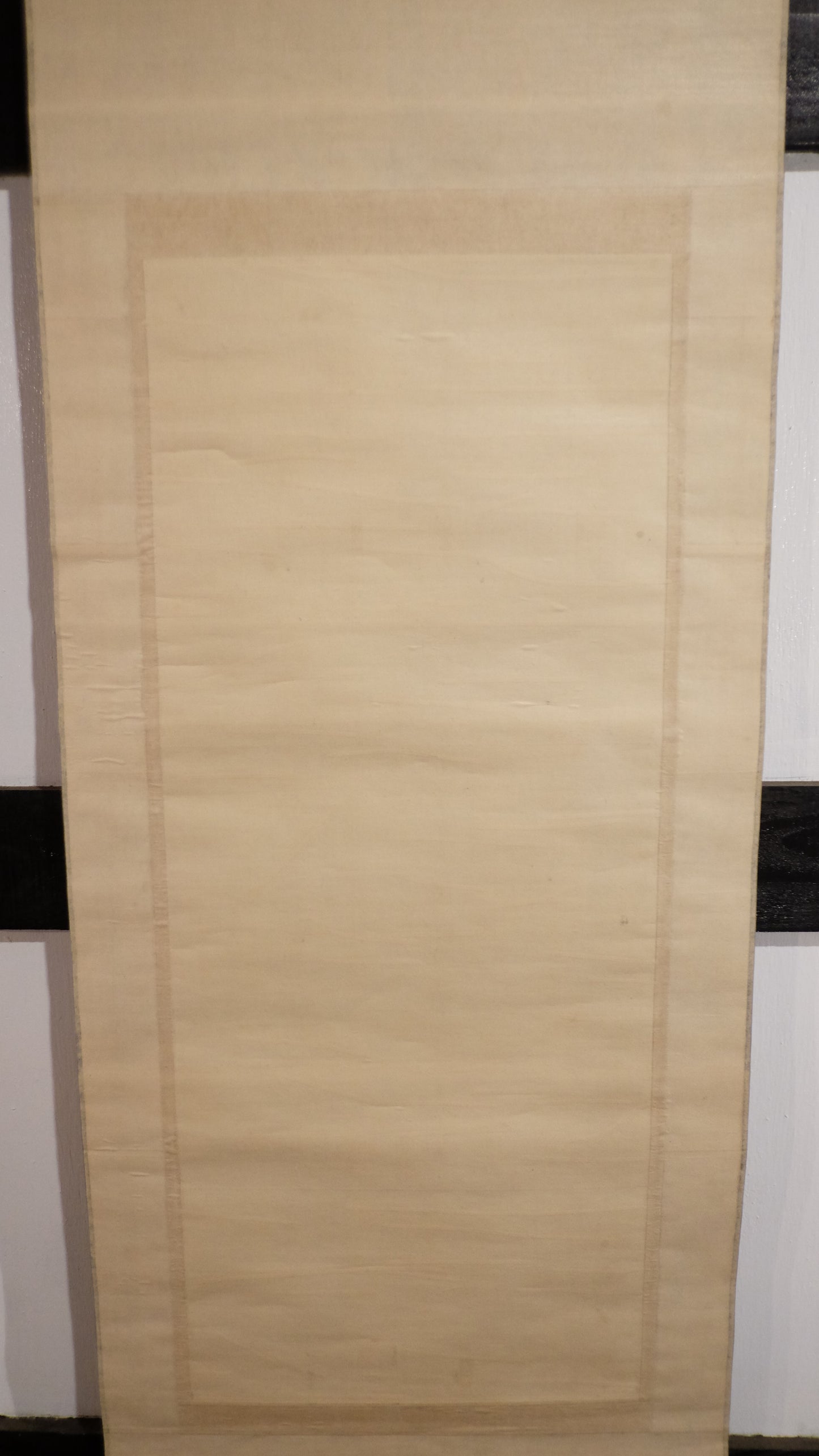 Attributed Kano Sasshin Edo Rakan Scroll, Japanese Arhat Buddhist Painting, Signed Kakejiku Zen Monk Art