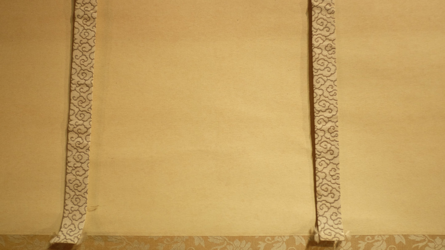 Elegant Japanese Hanging Scroll of Red-Crowned Cranes at Sunrise – Symbol of Longevity & Harmony – Hand-Painted Kakejiku