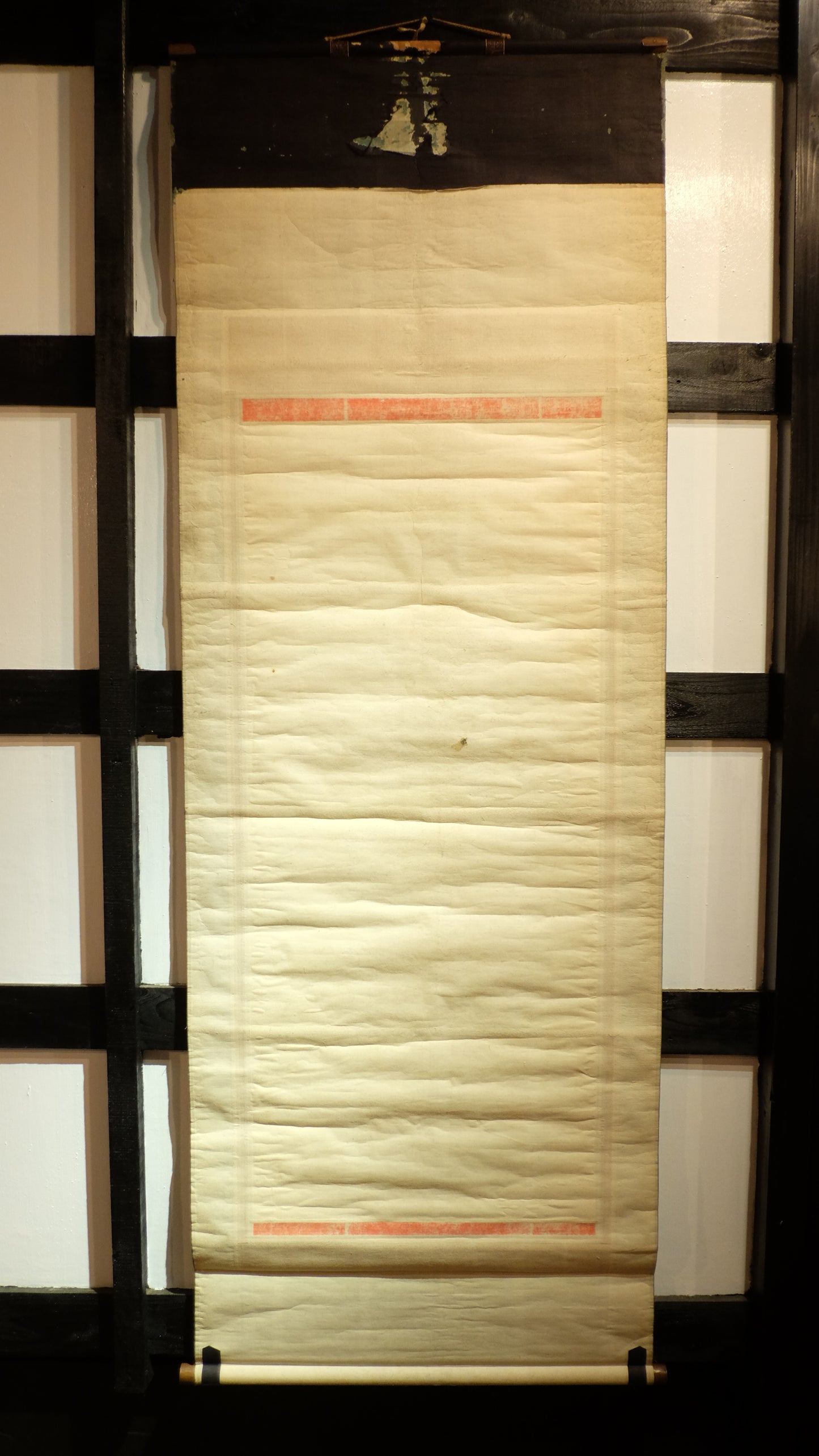 Antique Japanese Shakyamuni Buddha with 16 Arhats Zen Scroll | Edo-Meiji Period Hanging Scroll | Buddhist Art Meditation Decor