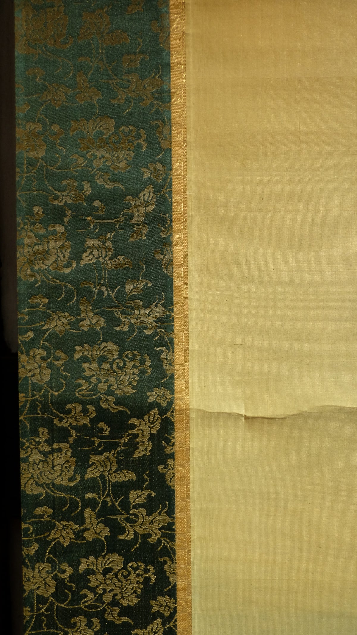 Vintage Guanyin Kannon Hanging Scroll with Box, Inscribed Buddhist Bodhisattva Art, Japanese Kakejiku Wall Decor