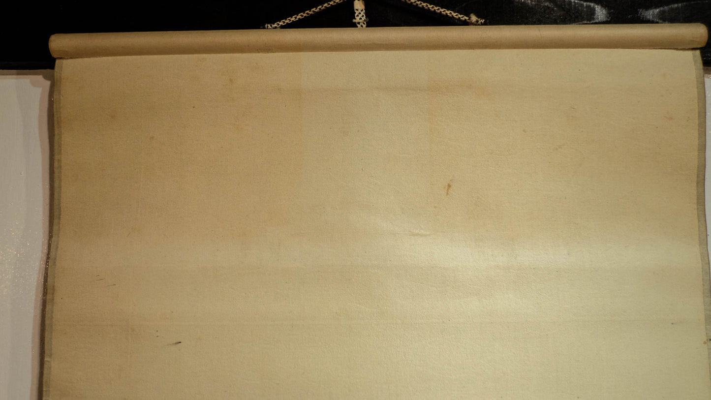 Antique Japanese Amida Buddha Raigo Scroll | Kannon & Seishi Pure Land Kakejiku | Early 20th Century Silk Art