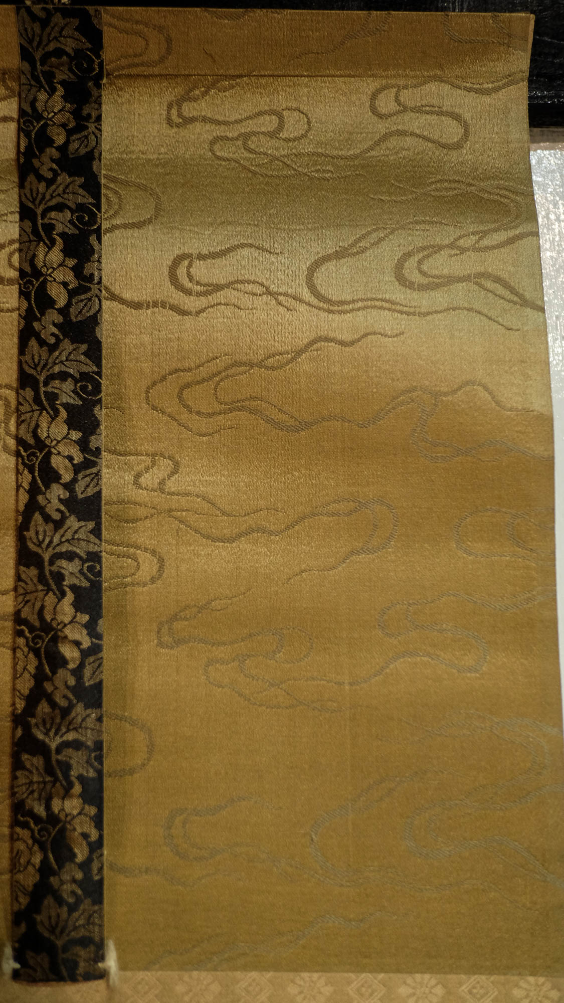 Antique Japanese Amida Buddha Raigo Scroll | Kannon & Seishi Pure Land Kakejiku | Early 20th Century Silk Art