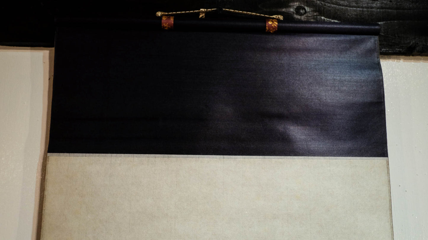 Vintage Japanese Jizō Bosatsu Scroll | Ksitigarbha Bodhisattva Hand Painting | Buddhist Guardian of Children & Travelers | Zen Art