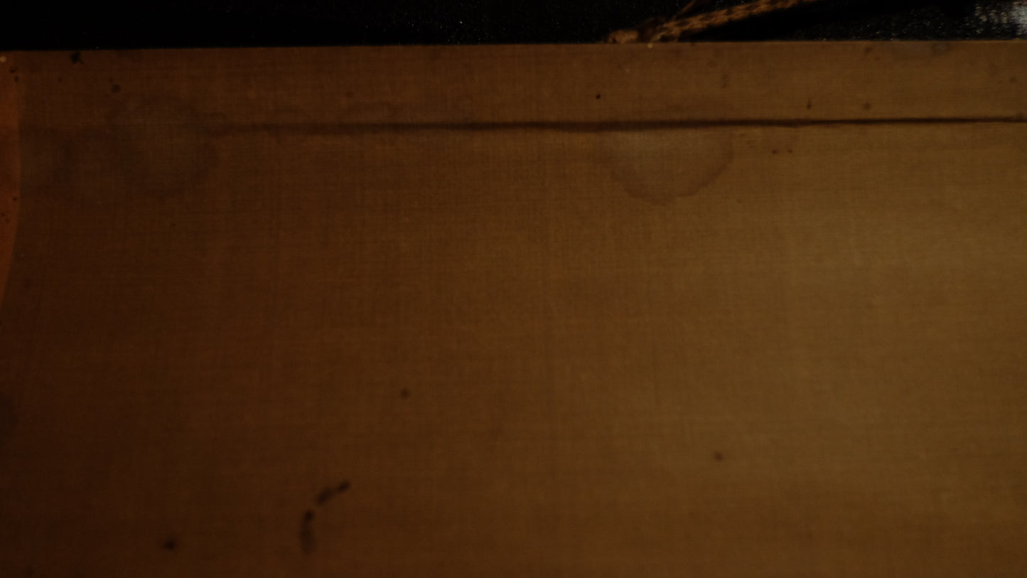 Antique Japanese Samurai Horse Scroll, Signed Tosa-Style Musha-e Painting, Edo Meiji Warrior Kakejiku