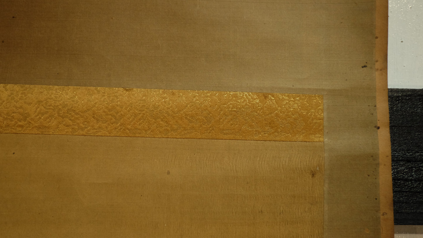 Antique Japanese Samurai Horse Scroll, Signed Tosa-Style Musha-e Painting, Edo Meiji Warrior Kakejiku