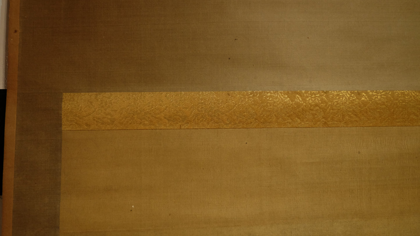 Antique Japanese Samurai Horse Scroll, Signed Tosa-Style Musha-e Painting, Edo Meiji Warrior Kakejiku