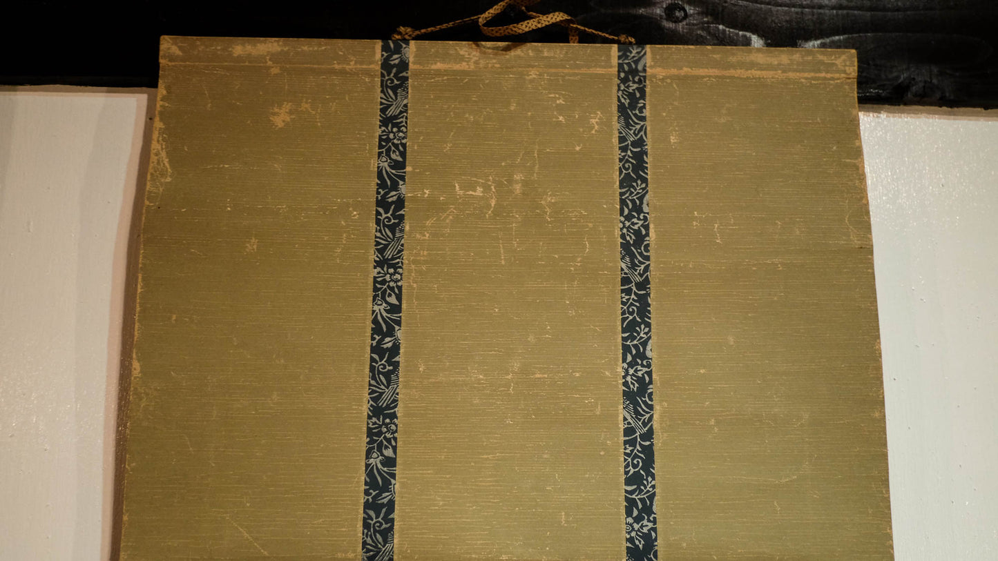Antique Japanese Jizo Bosatsu Scroll | Ksitigarbha Buddhist Kakejiku | Edo–Meiji Silk Painting | Sacred Temple Art