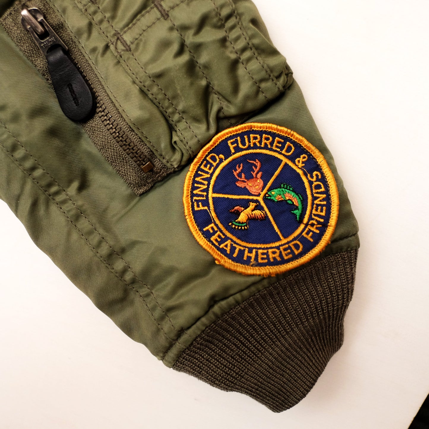 Vintage AVIREX Kids Flight Jacket Size 3-4 Years | Military Bomber Jacket with Patches