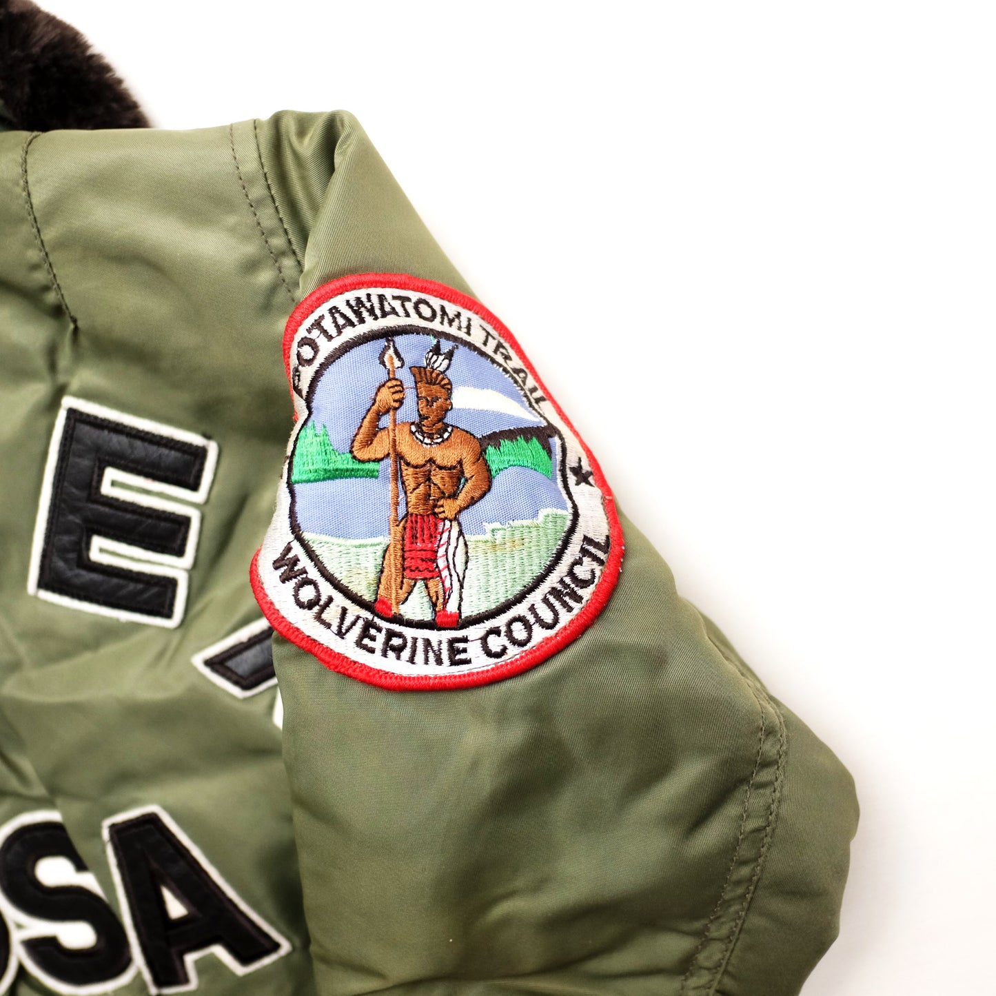 Vintage AVIREX Kids Flight Jacket Size 3-4 Years | Military Bomber Jacket with Patches