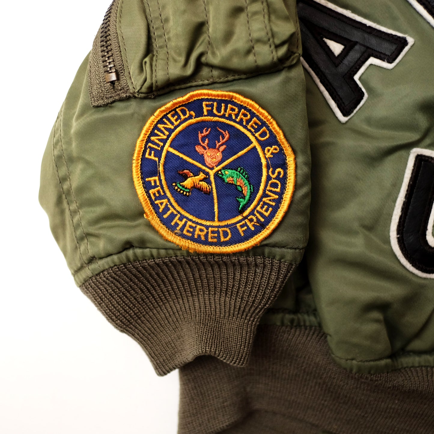 Vintage AVIREX Kids Flight Jacket Size 3-4 Years | Military Bomber Jacket with Patches
