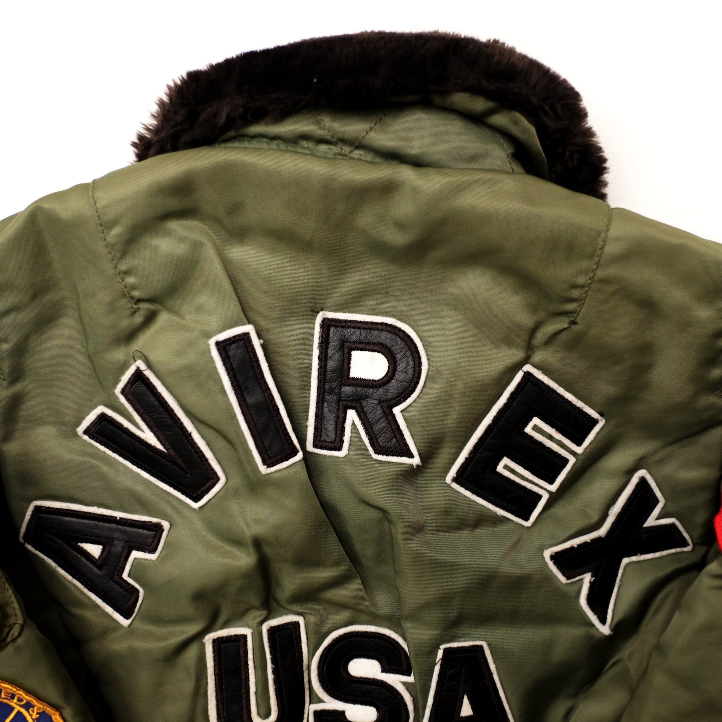Vintage AVIREX Kids Flight Jacket Size 3-4 Years | Military Bomber Jacket with Patches