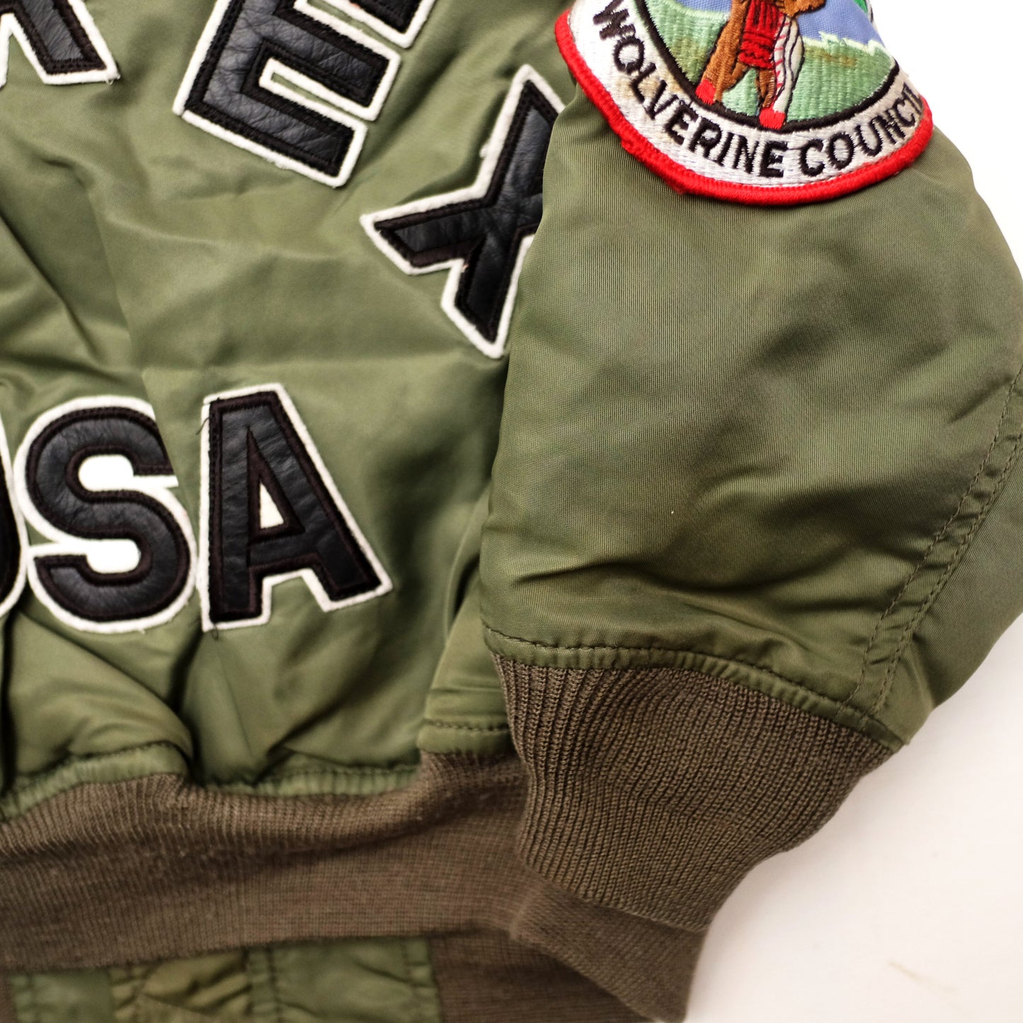 Vintage AVIREX Kids Flight Jacket Size 3-4 Years | Military Bomber Jacket with Patches