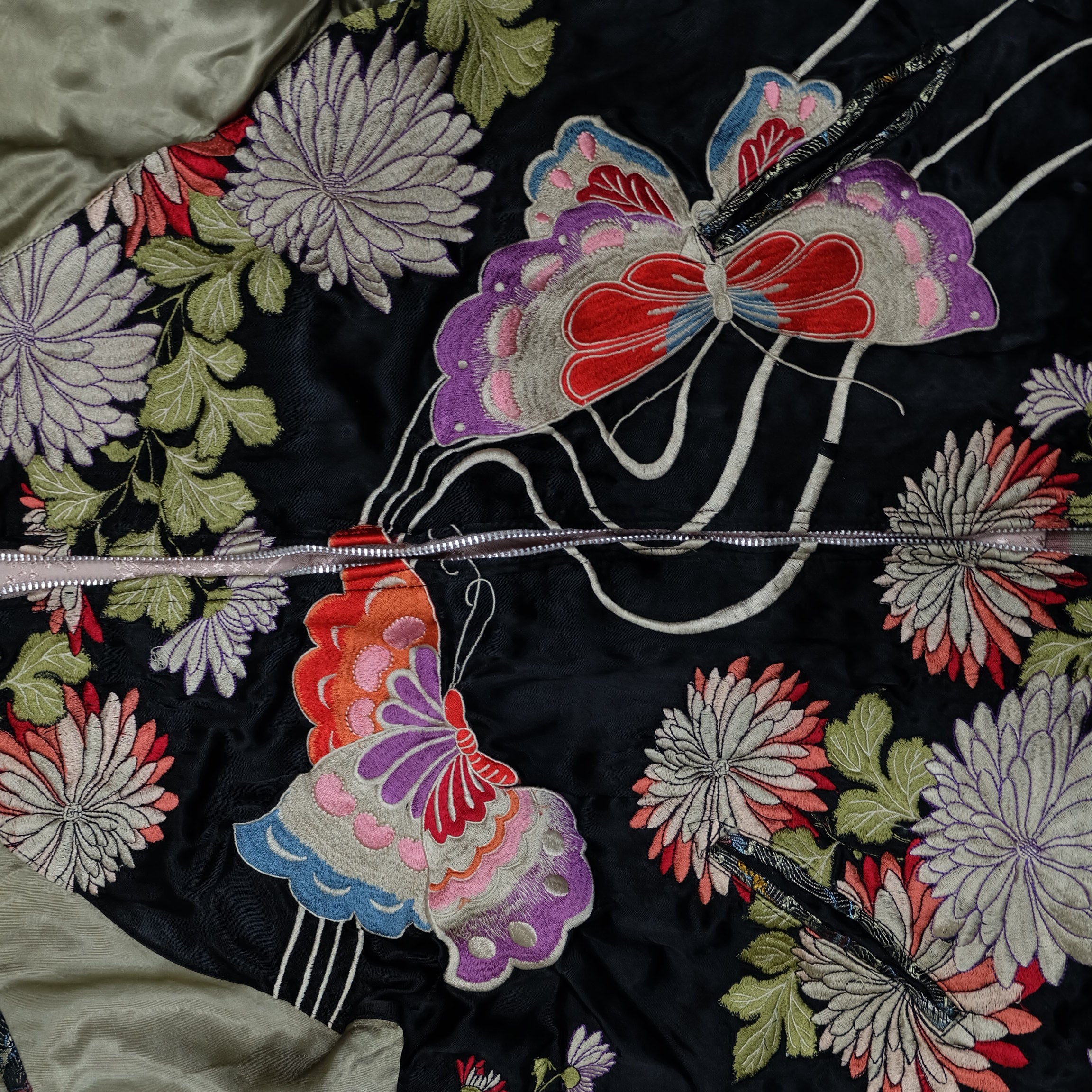 Script Butterfly Chrysanthemum Reversible Sukajan M SSJ-704