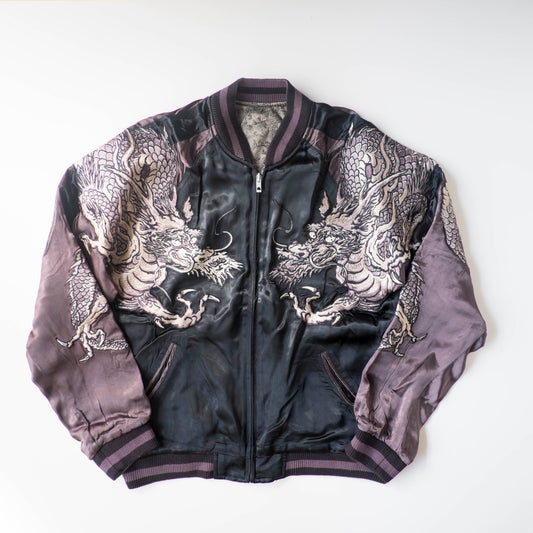 The Iconic Japanese Hanatabi Gakudan Script Yakuza Style Dragon Embroidered Sukajan Souvenir Jacket Streetwear Wearable Art Amekaji Bomber Yokosuka Fashion