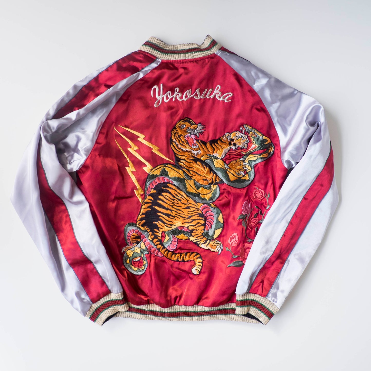 Vintage Tailor Toyo USS Ingersoll Sukajan M Tiger Snake Yokosuka Reversible Japanese Souvenir Jacket