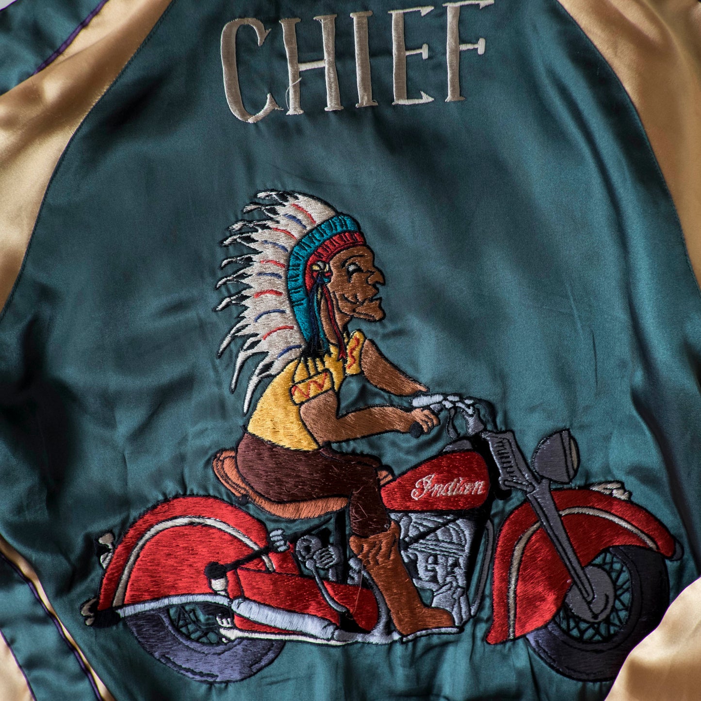 Vintage 2007 Tailor Toyo TT11381 Maiko Chief Reversible Sukajan Japanese Souvenir Jacket Motorcycle Tiger Dragon
