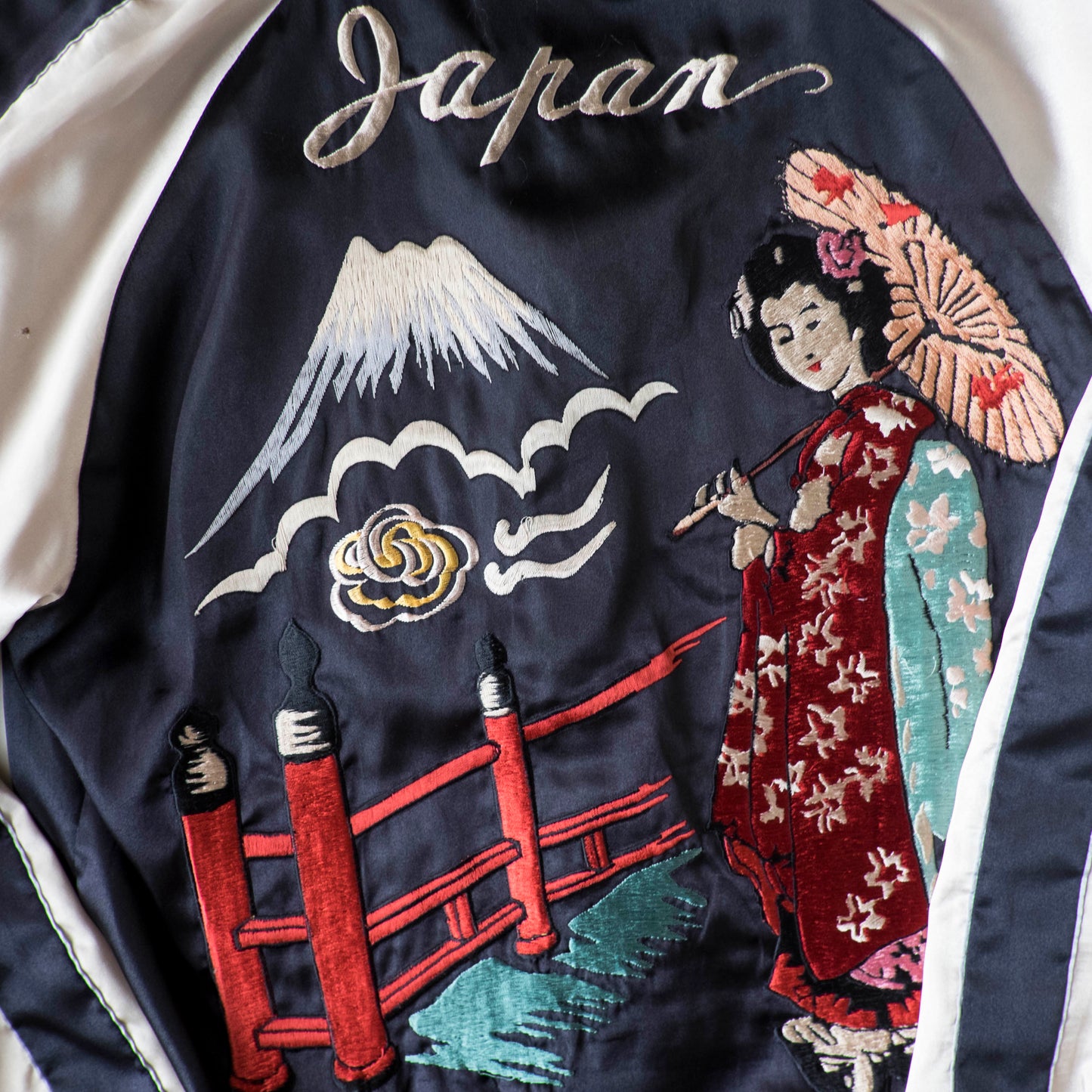 Vintage 2007 Tailor Toyo TT11381 Maiko Chief Reversible Sukajan Japanese Souvenir Jacket Motorcycle Tiger Dragon