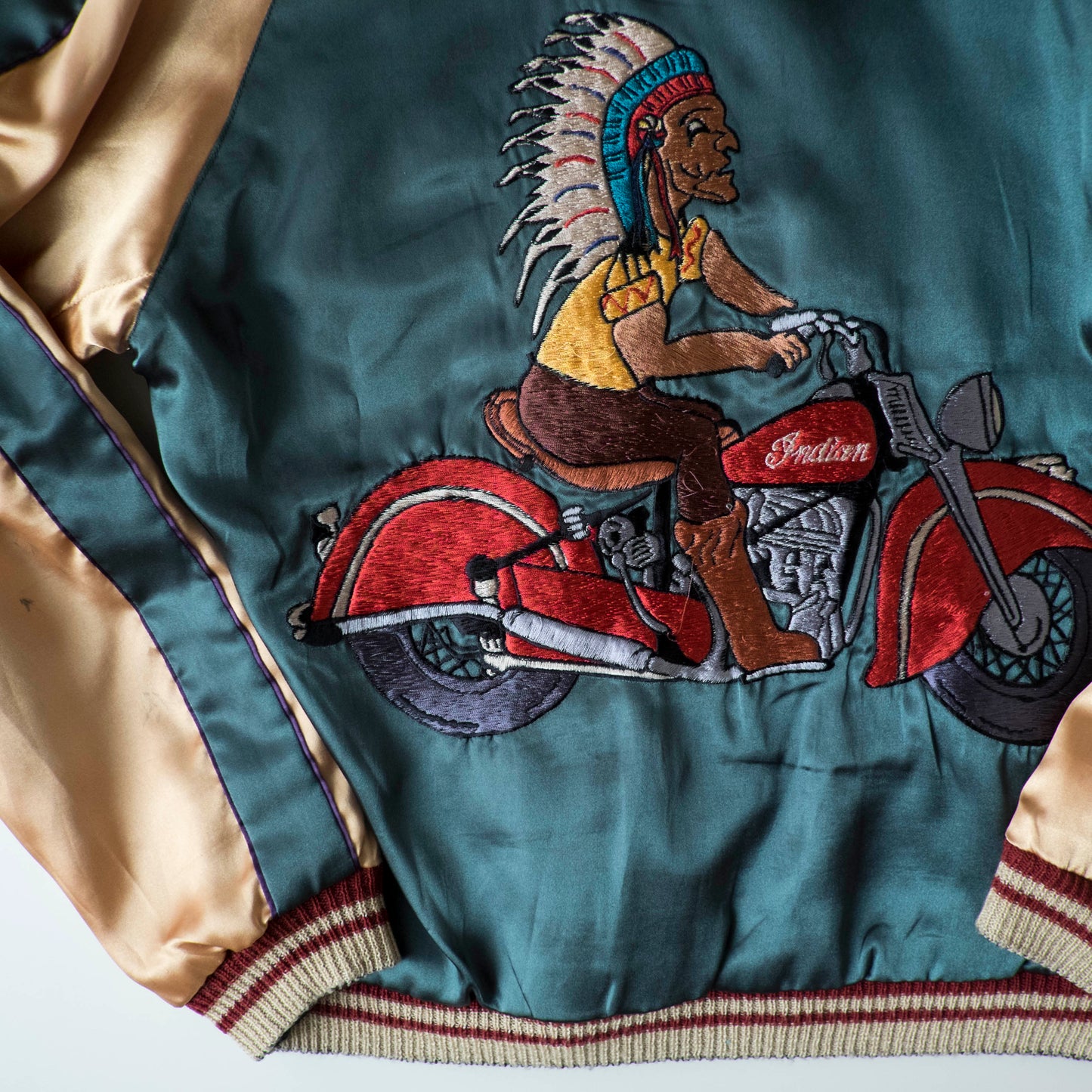 Vintage 2007 Tailor Toyo TT11381 Maiko Chief Reversible Sukajan Japanese Souvenir Jacket Motorcycle Tiger Dragon