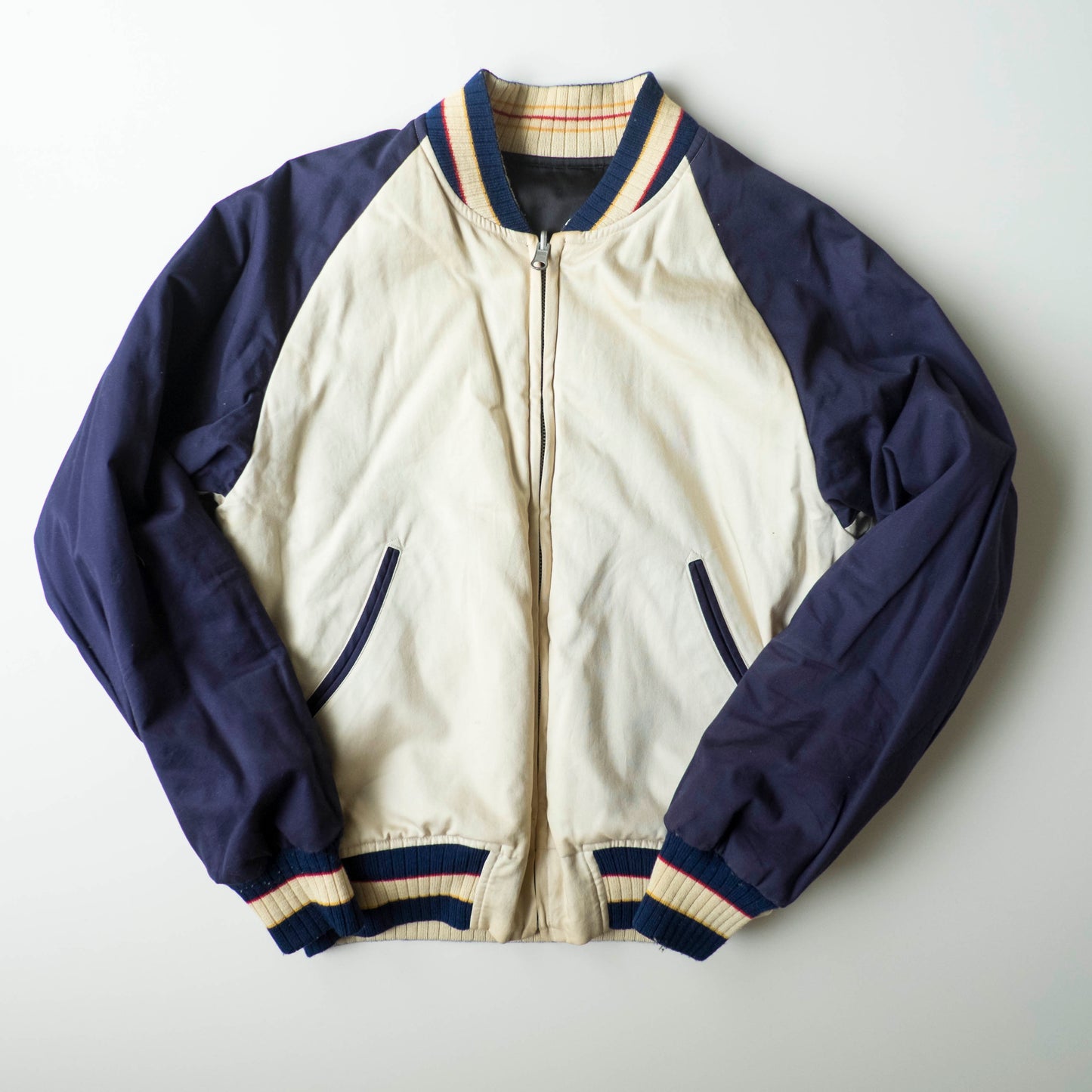 The Iconic Japanese Embroidered PHERROW'S Vintage Reversible Sukajan Jacket S Tokyo Matsuri Mikoshi Crane Embroidered Japanese Souvenir Bomber